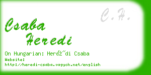 csaba heredi business card